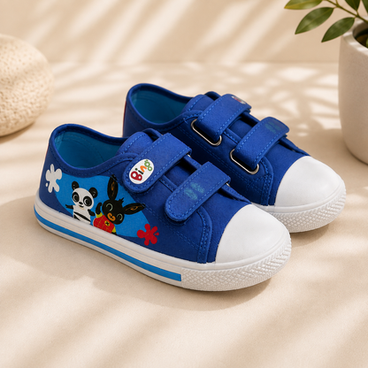 Baskets Enfant Bing à Scratch – Bleu
