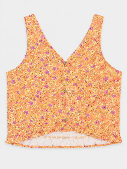 Haut à motif floral