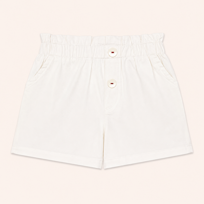 Ensemble t-shirt marinière à paillettes et short blanc - Bébé fille - Canada House
