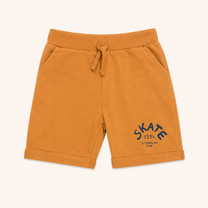 Ensemble 2 Pièces Enfant : Sweat et Short Molletonné "Skate 1994" – Couleur Cuivre