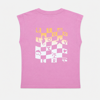 Débardeur rose fille