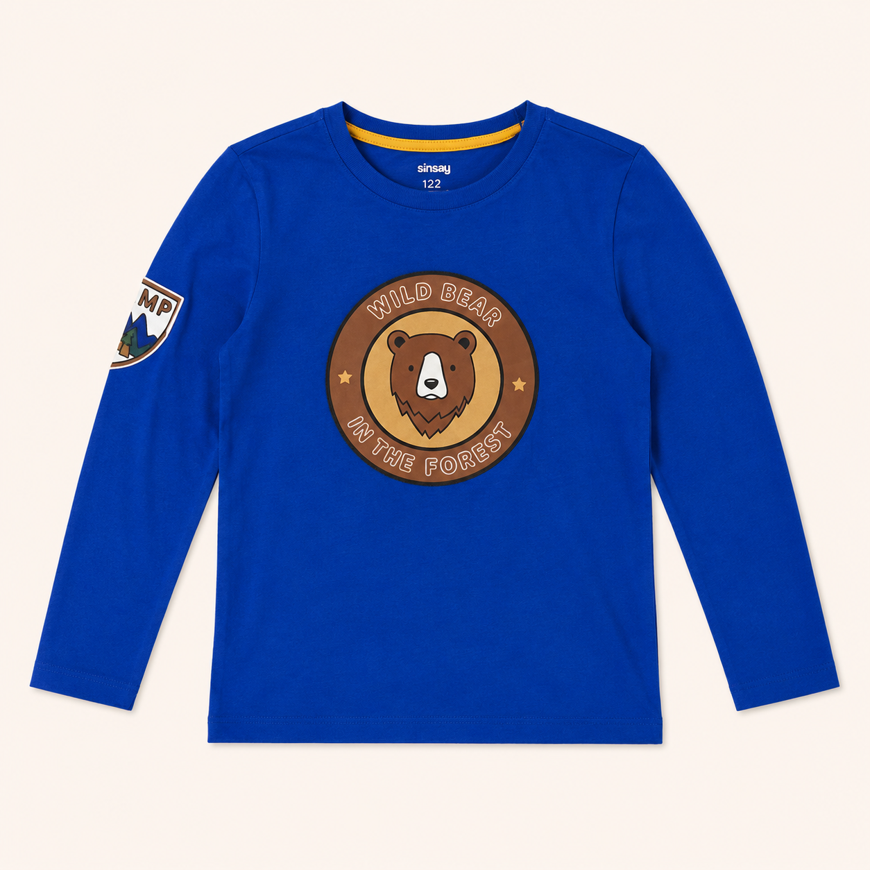 T-shirt Manches Longues Sinsay « Wild Bear »