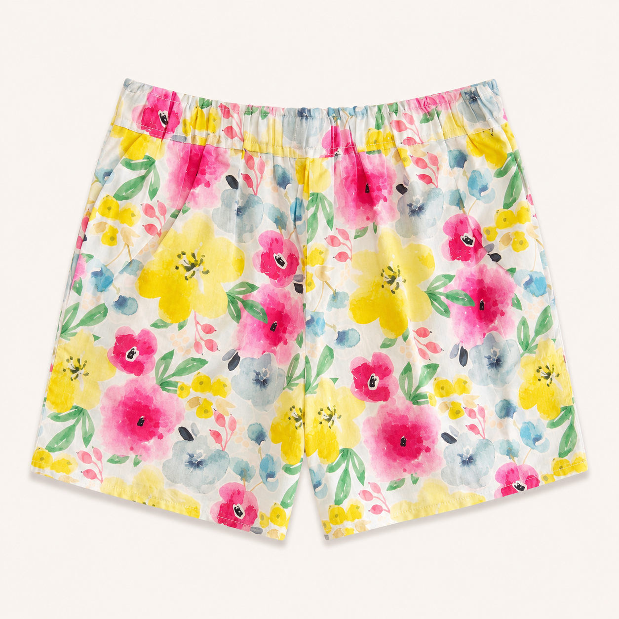Short blanc imprimé floral aquarelle - Fille - Canada House