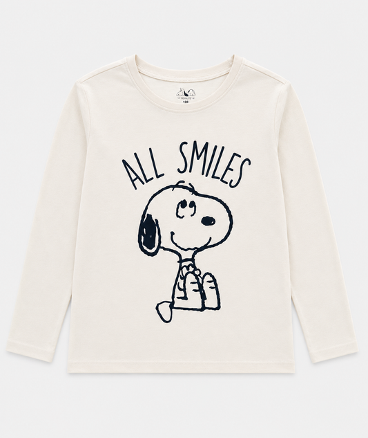 T-shirt snoopy manches longues