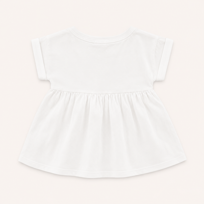 Robe blanche bimatière en broderie anglaise – Canada House