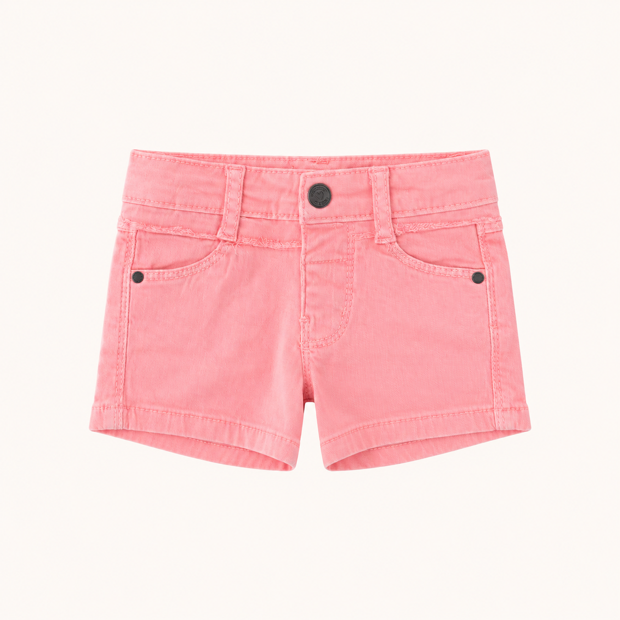 Short en jean rose corail - Fille - Canada House