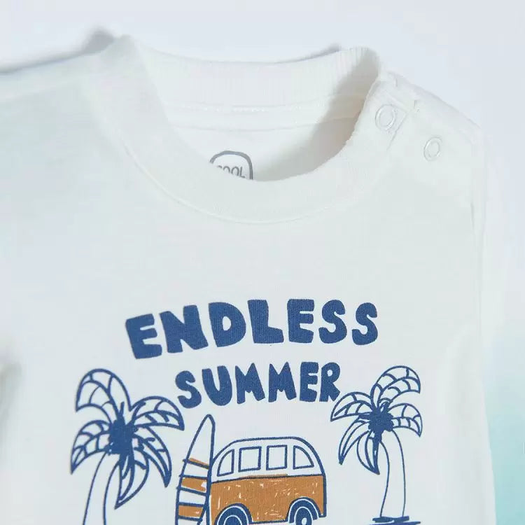 T-shirt manches longues dégradé "Endless Summer" – Cool Club – 6 mois