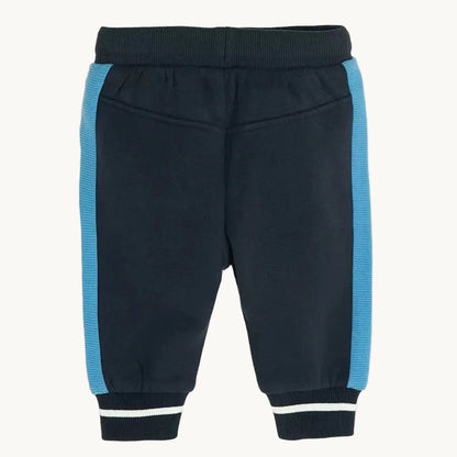 Pantalon de jogging bleu marine à bandes contrastantes bébé garçon