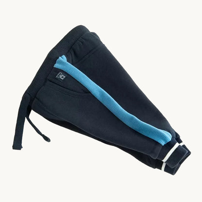 Pantalon de jogging bleu marine à bandes contrastantes bébé garçon