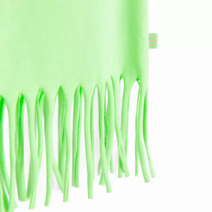 Débardeur Vert Citron à Franges Motif Avocat - Fille