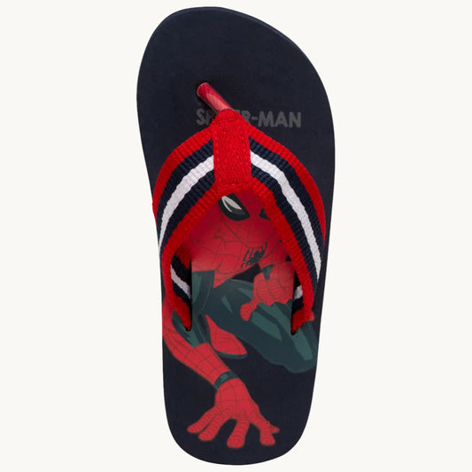 Tongs à bride rayée print Spider-Man Marvel pour garçon