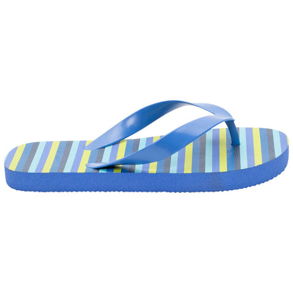 Tongs à rayures multicolores pour garçon avec lanière selon l'âge