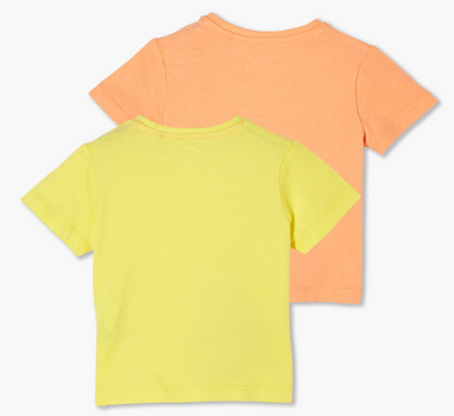 Lot de 2 T-shirts en coton imprimés