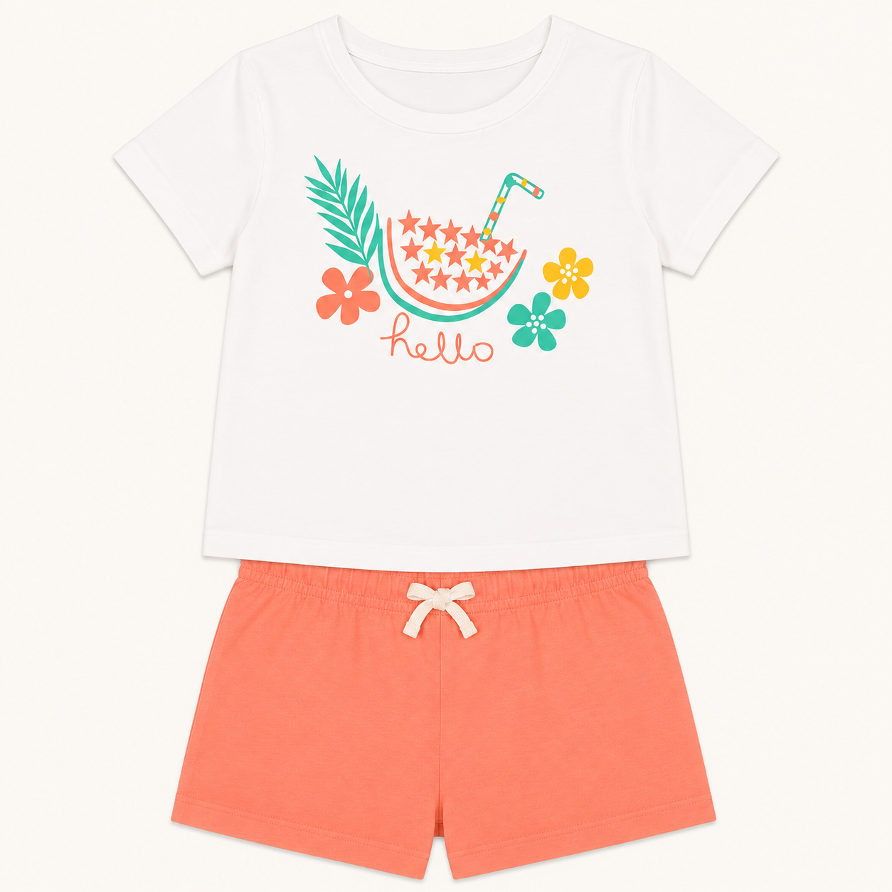 Lot de 3 Ensembles d’Été Fille