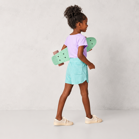 Short en éponge turquoise pour enfant – Lupilu