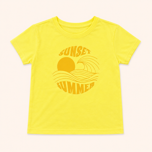 T-shirt imprimé sunset