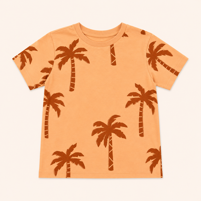 Lot de 2 T-shirts d'été avec motifs tropicaux