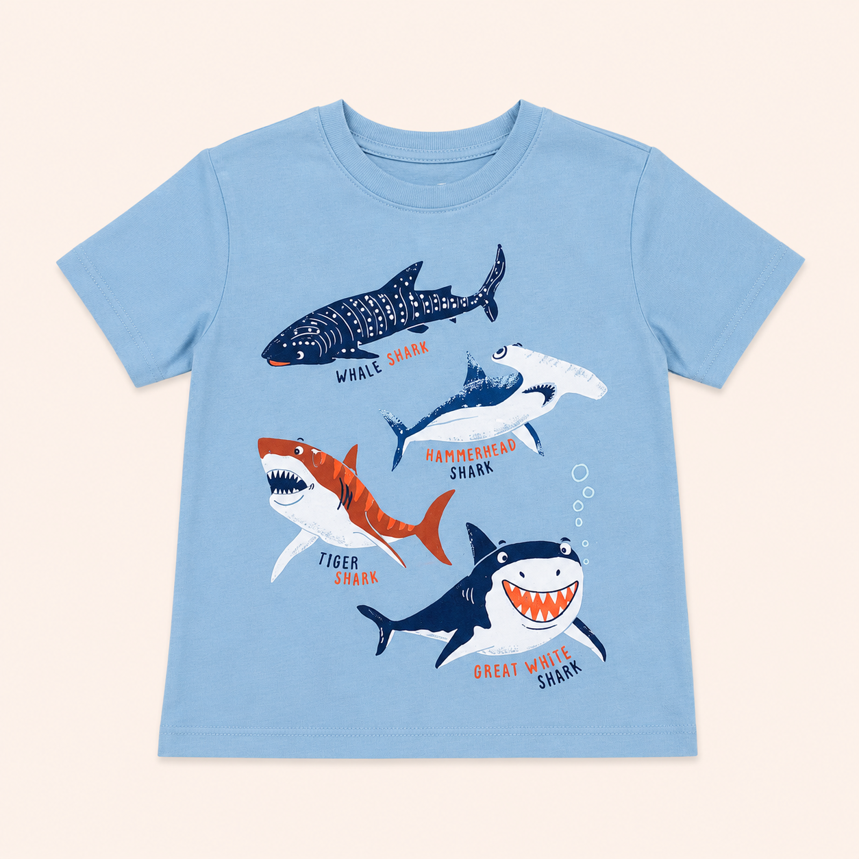 Lot 2 t-shirts imprimés univers marin