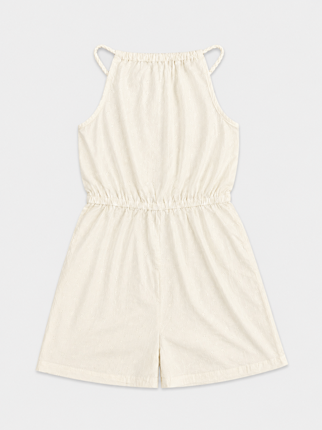 Combinaison beige broderie anglaise