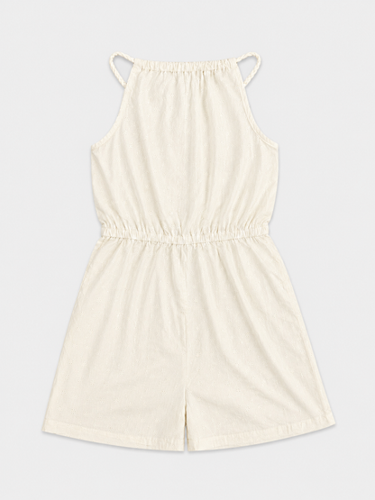Combinaison beige broderie anglaise