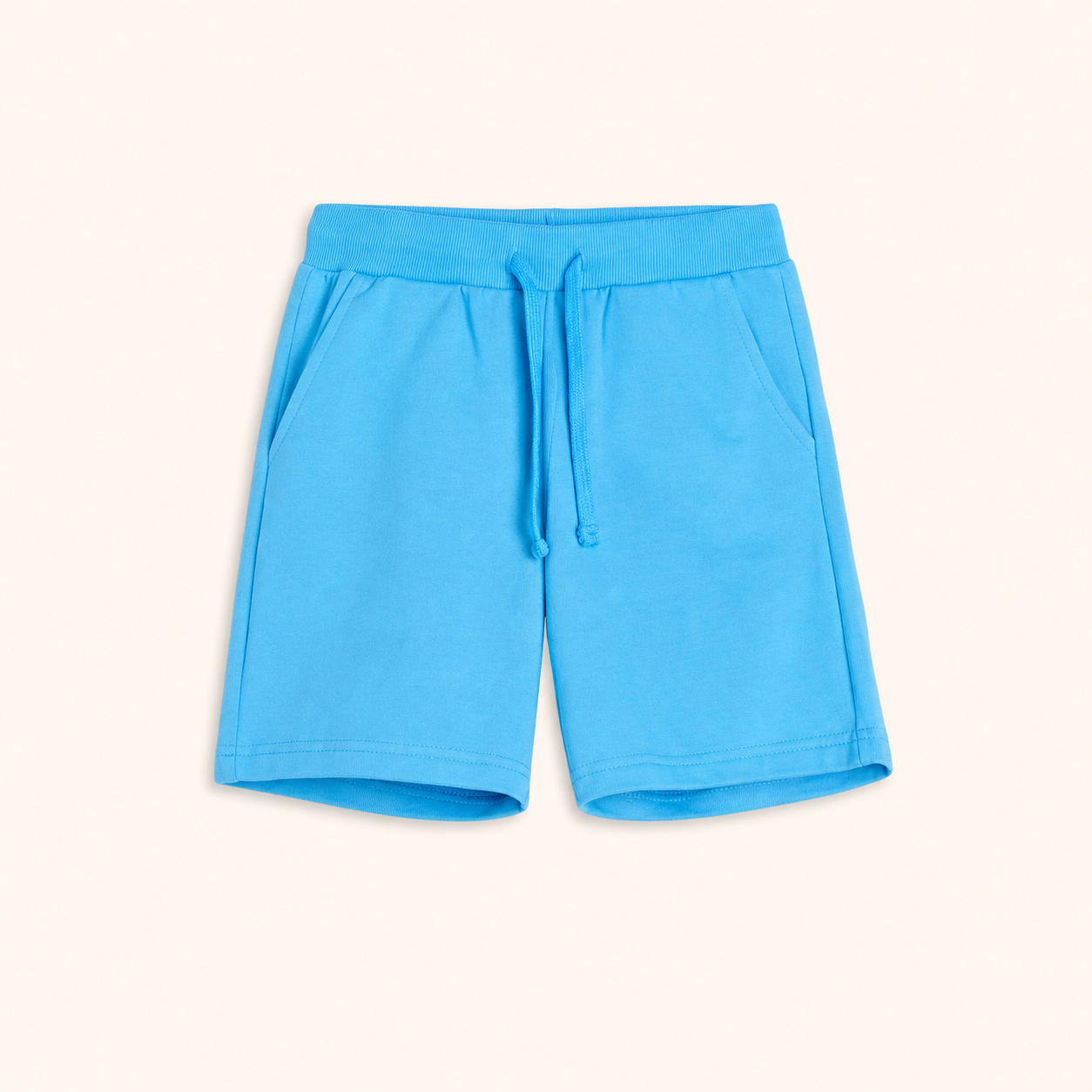 Lot de 2 Shorts en Molleton Enfant – Bleu Turquoise et Vert Pomme