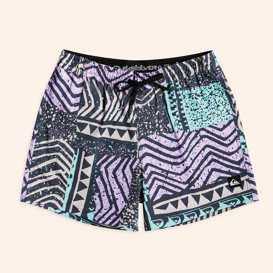 Shorts de bain Quiksilver aux motifs tribaux