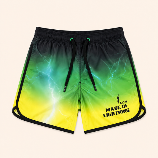 Short de bain garçon Losan « Lightning » – Dégradé Néon