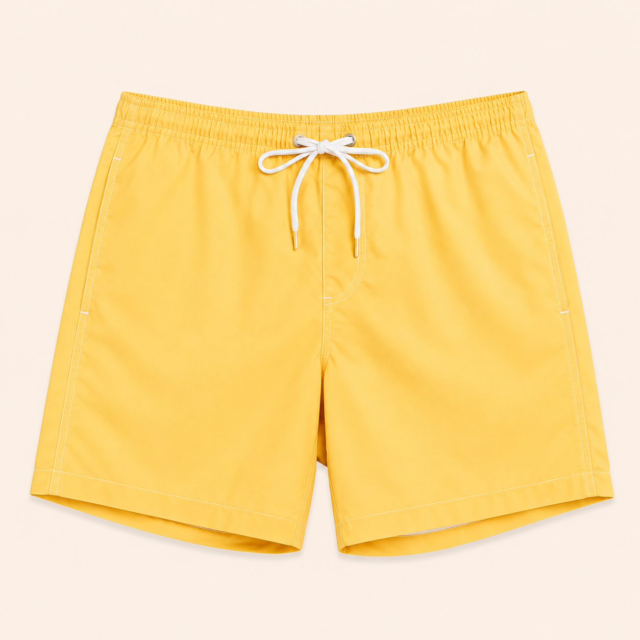 Short de bain Quiksilver « Saturn 18" » – Jaune Yolk – Style Rétro