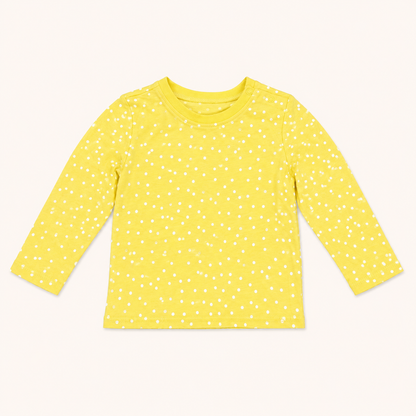 Ensemble 2 pièces bébé : T-shirt jaune à pois et Pantalon en jean – Lupilu