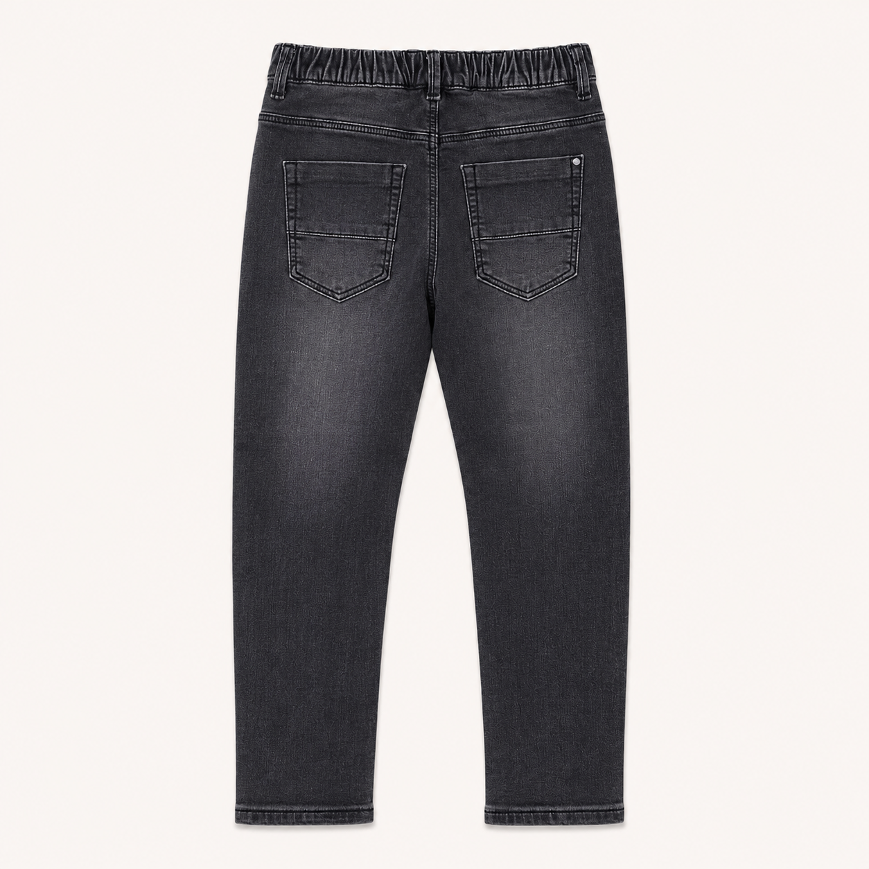 Jean délavé noir pour garçon avec taille élastique – s.Oliver