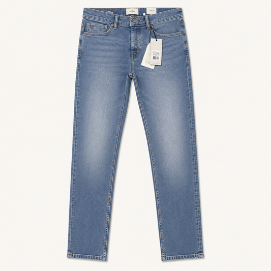 Jean Slim Bleu Moyen Délavé