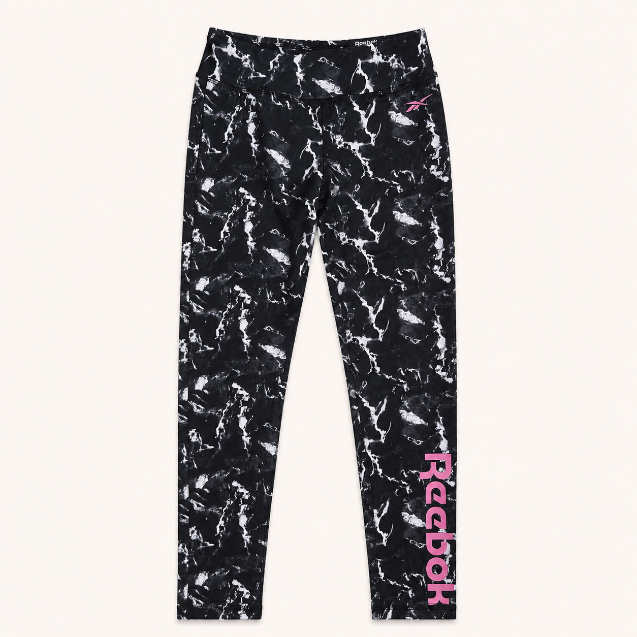 Ensemble Reebok Fille Rose et Noir Marbré