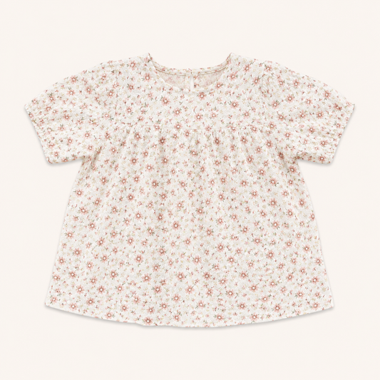 Blouse Fleurie Losan Enfant Écru