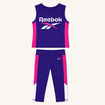 Ensemble de Sport Reebok Fille – Débardeur et Legging – Sugar Plum