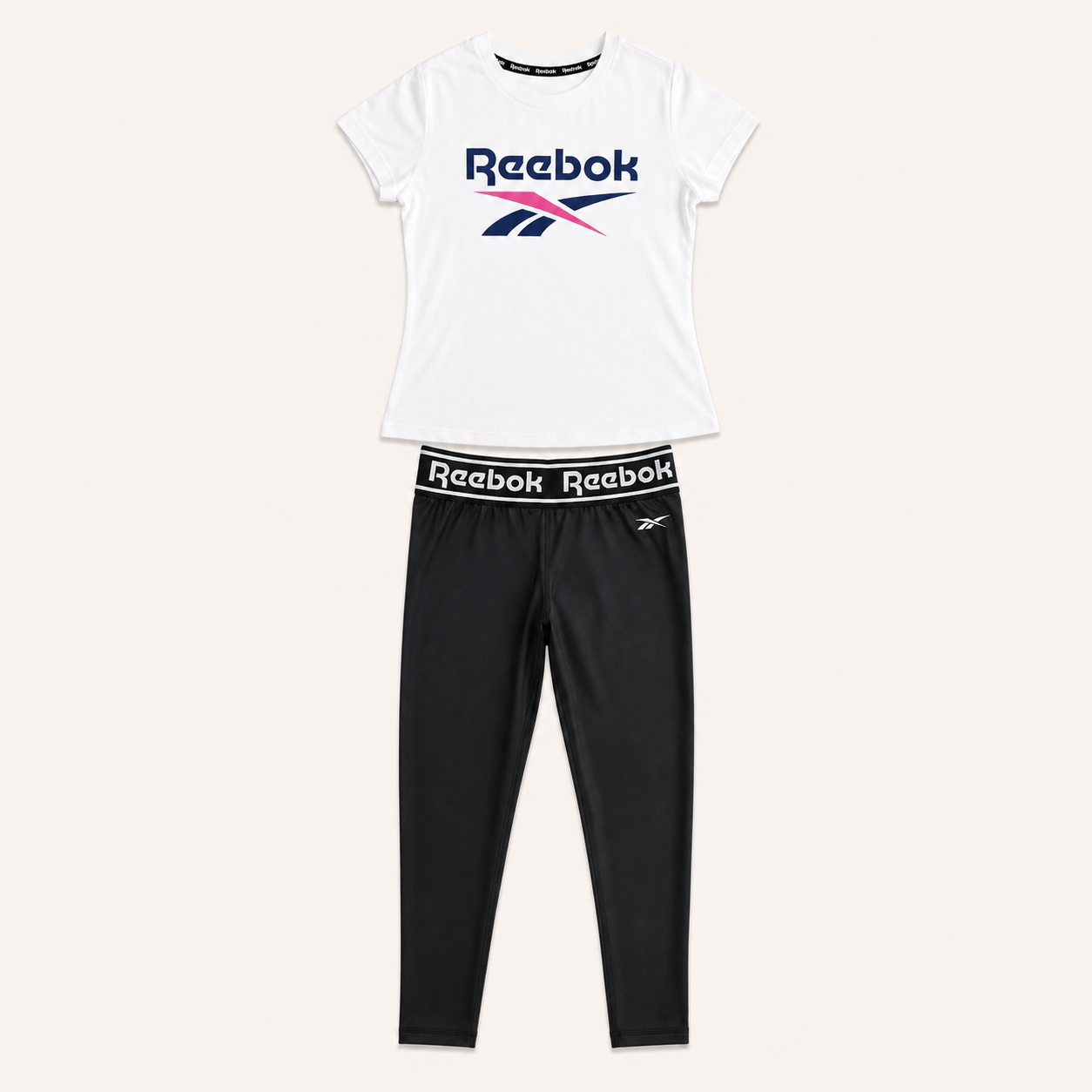 Ensemble Reebok Fille Blanc et Noir