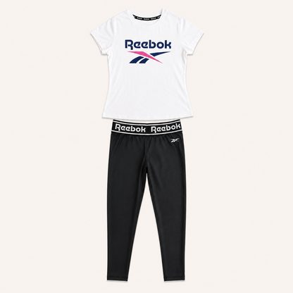 Ensemble Reebok Fille Blanc et Noir