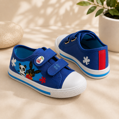 Baskets Enfant Bing à Scratch – Bleu
