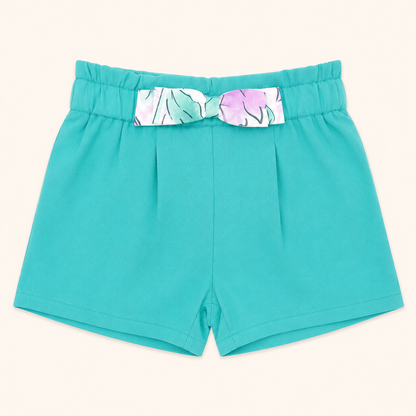 Ensemble t-shirt à volants motifs bonbons et short turquoise - Fille - Canada House