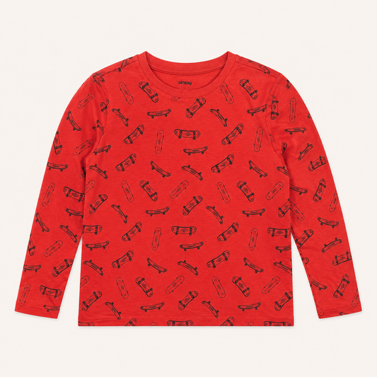 T-shirt Manches Longues Sinsay Skateboard Enfant