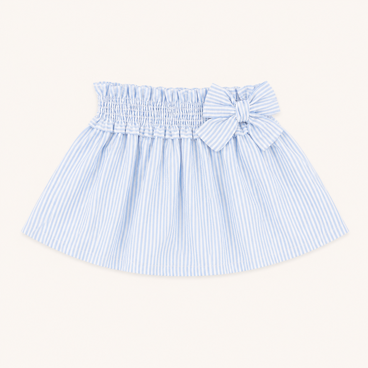 Ensemble t-shirt blanc cupcake et jupe rayée bleue - Fille - Canada House