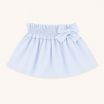 Ensemble t-shirt blanc cupcake et jupe rayée bleue - Fille - Canada House