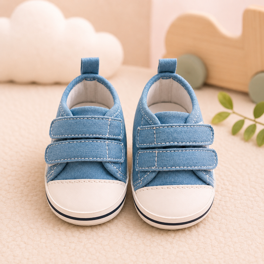 Baskets en Toile Bleue pour Bébé - Primigi