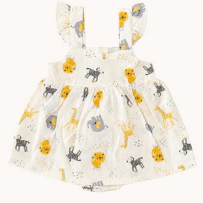 Robe fille motifs Safari