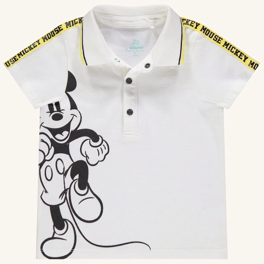 Polo manches courtes print Mickey Disney