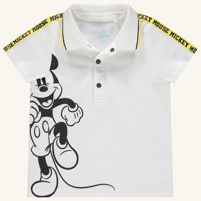 Polo manches courtes print Mickey Disney