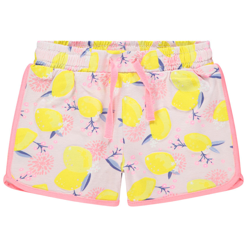 Short en jersey pour fille imprimé à taille élastiquée