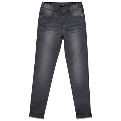 Jegging en denim stretch gris foncé délavé – Orchestra