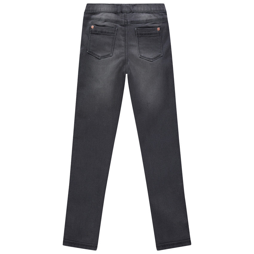 Jegging en denim stretch gris foncé délavé – Orchestra