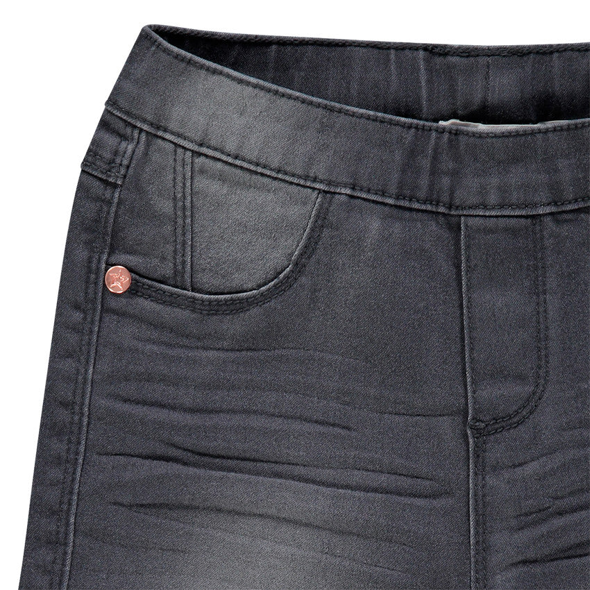 Jegging en denim stretch gris foncé délavé – Orchestra