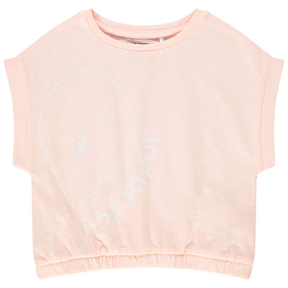T-shirt Crop Top Rose Pâle Looney Tunes Titi